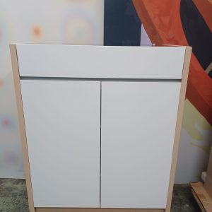 Mirrored Two-Compartment Shoe Cabinet (70% New) - Dimensions: 79 cm (W) x 40 cm (D) x 94 cm (H)