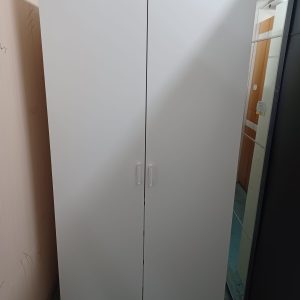 Pure White Wardrobe (70% New) Dimensions: 100 cm (W) × 60 cm (D) × 203 cm (H)