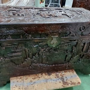 翻新懷舊防虫樟木籠 尺寸: 101cm(寬)* 50cm(深)* 58cm(高)