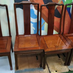 四張翻新花梨椅 尺寸: 46cm(寬)* 50cm(深)* 102cm(高)