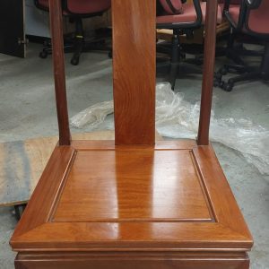 Refurbished rosewood chair (70% new) Dimensions: 46cm (width) * 43cm (depth) * 43-102cm (height)
